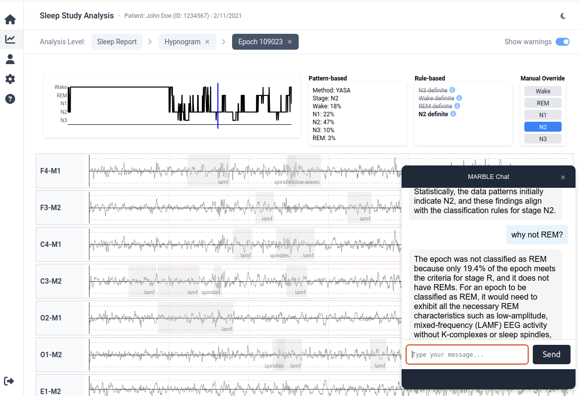 SleepScorer Interface